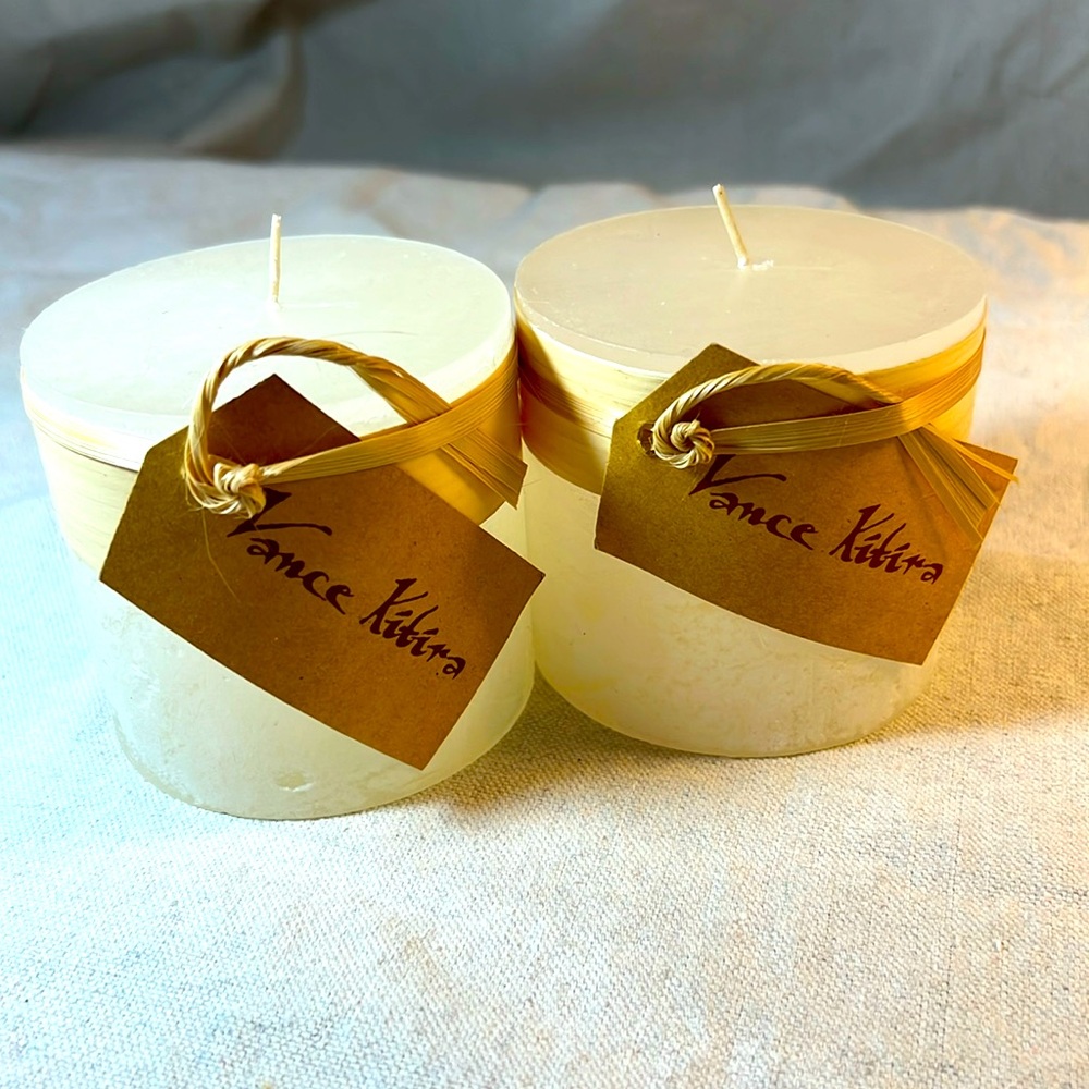 Vance Kitira Timber Pillar Candle
- unscented